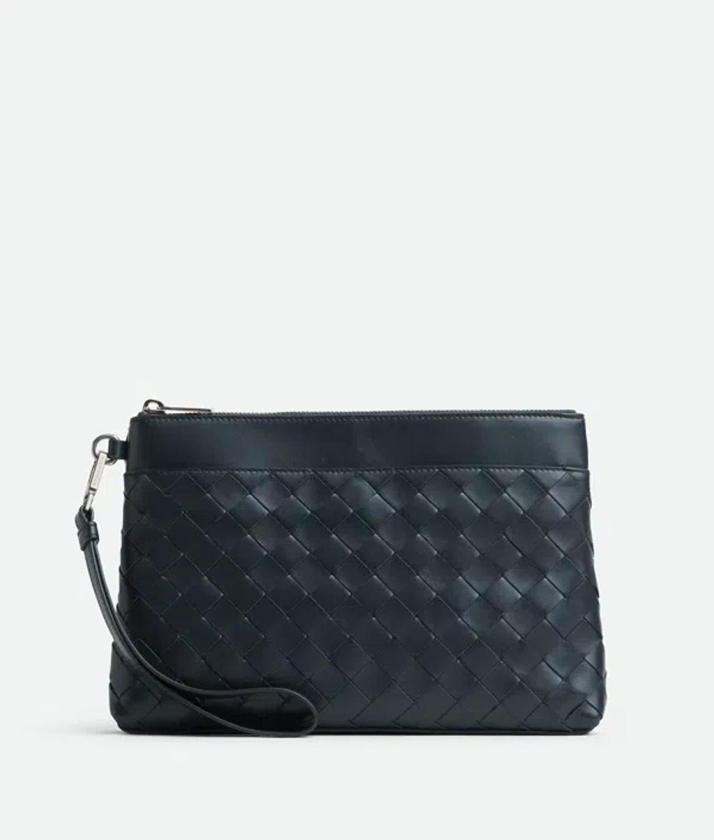 BOTTEGA VENETA Intrecciato Prism Pouch In Shadow Product Image