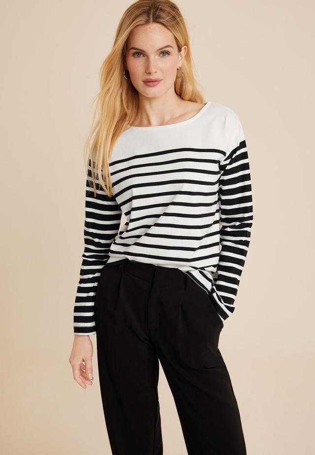 Marina Striped Mixer Tee Product Image