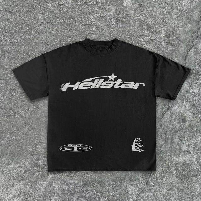 Vintage Hellstar Print Graphic Cotton Essentials T-Shirt Product Image