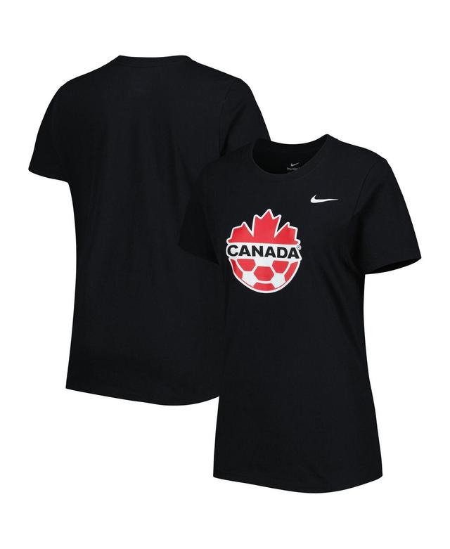 Womens Nike Black Canada Soccer Club Crest T-shirt Product Image