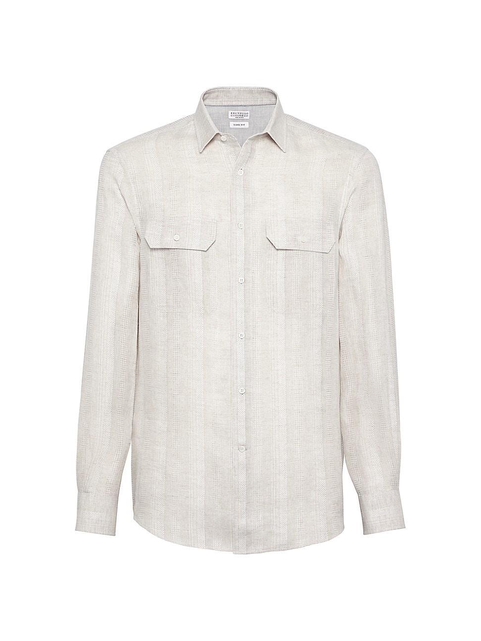 Mens Fancy Stripe Easy Fit Shirt Product Image