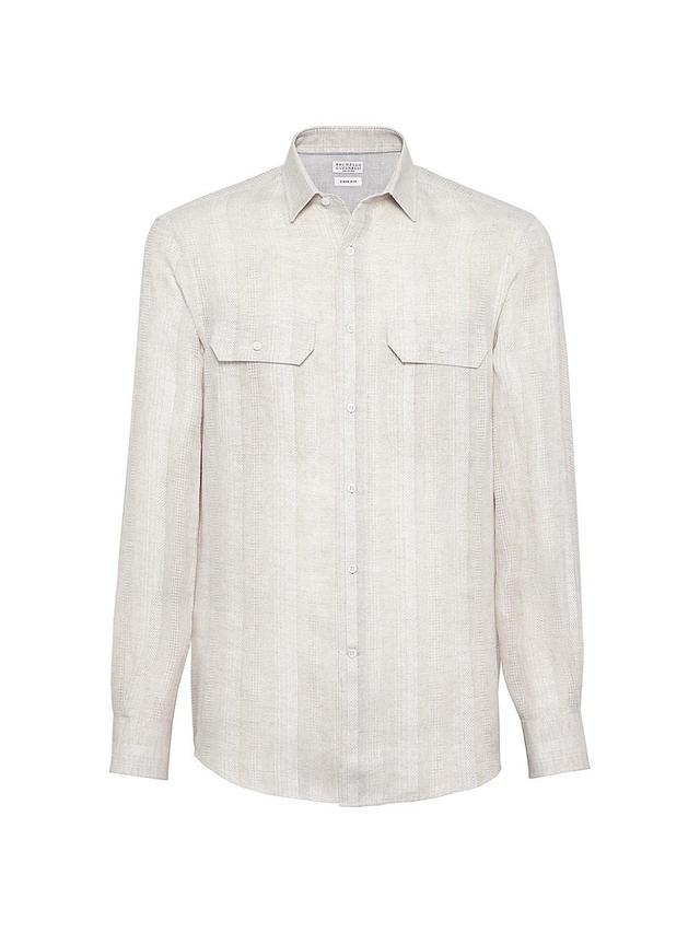 Mens Fancy Stripe Easy Fit Shirt Product Image