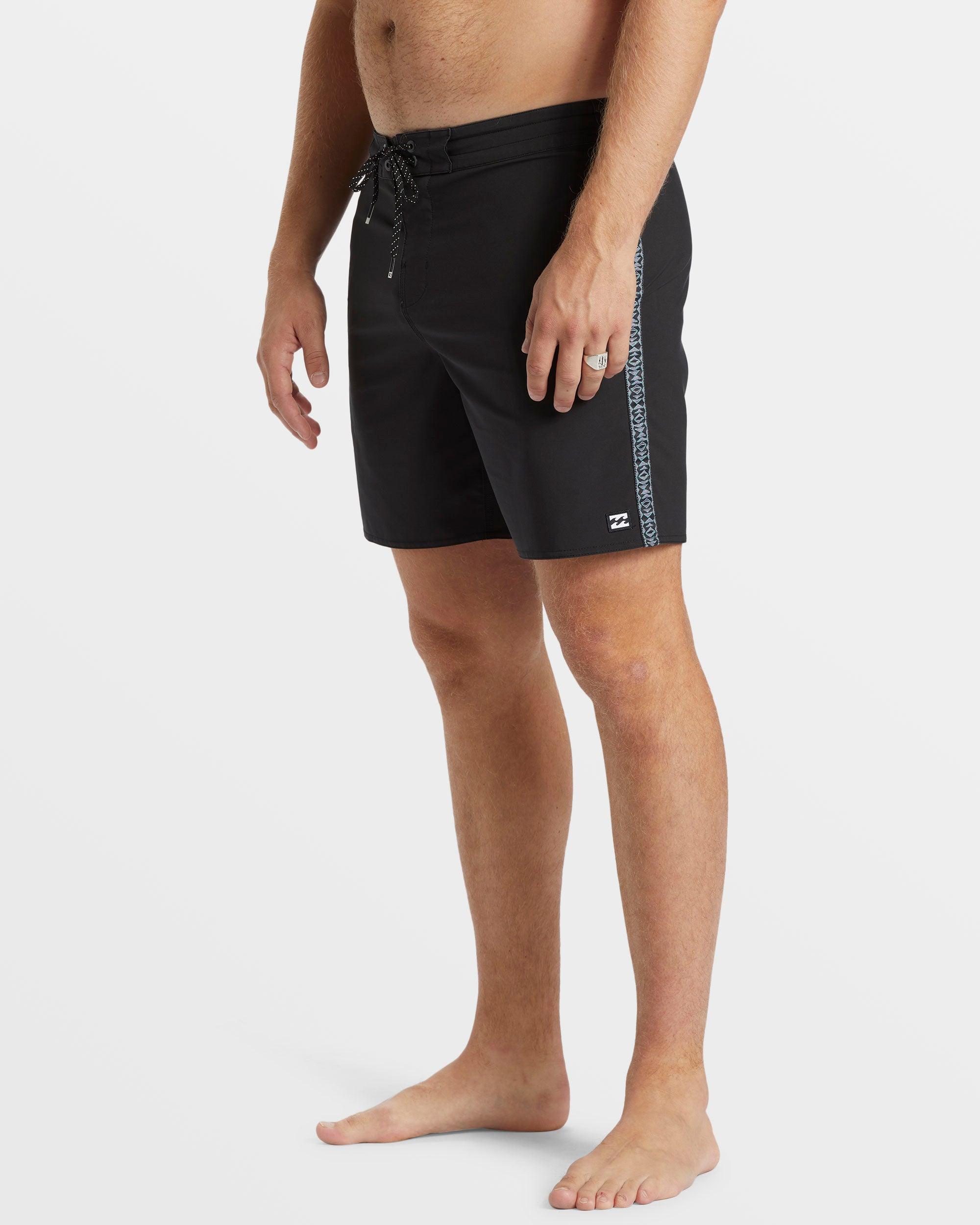 D Bah Lo Tide 18" Boardshorts - Washed Black Male Product Image