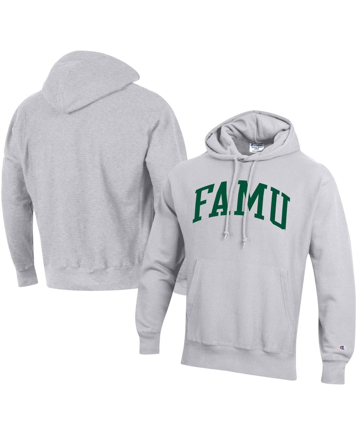 Mens Champion Gray Florida A&M Rattlers Tall Arch Pullover Hoodie Product Image