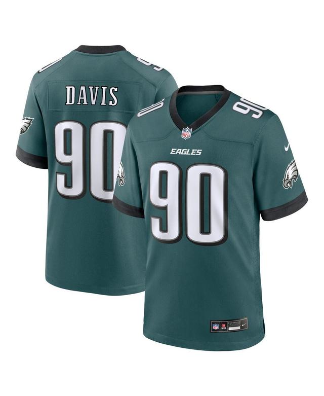 Nike Jordan Mens Davis Midnight Philadelphia Eagles Alternate Game Jersey - Green Product Image