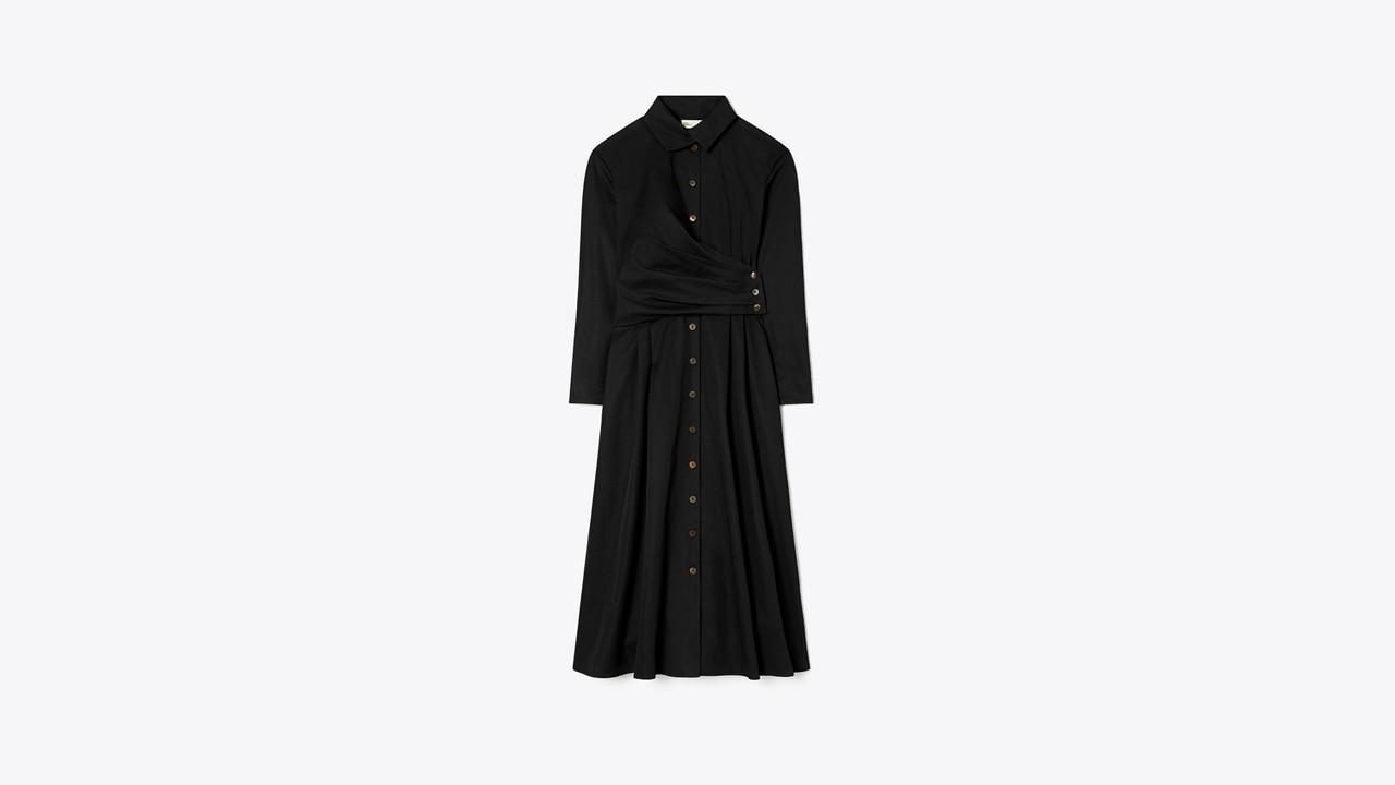 Poplin Wrap Shirtdress Product Image