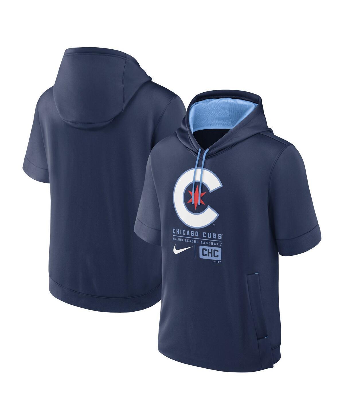 Mens Nike Los Angeles Angels City Connect Color Block Short Sleeve Pullover Hoodie Product Image