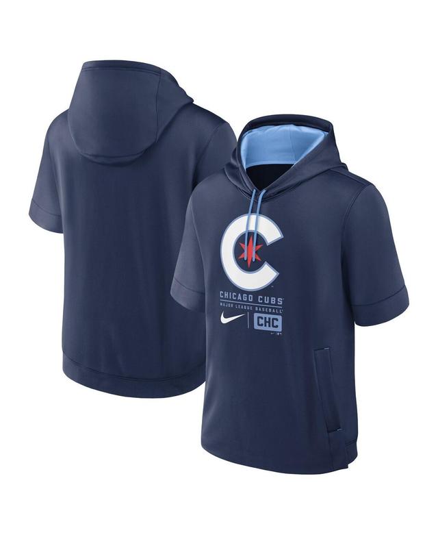 Seattle Mariners Tri Code Lockup Nike Men's MLB Short-Sleeve Pullover Hoodie Product Image