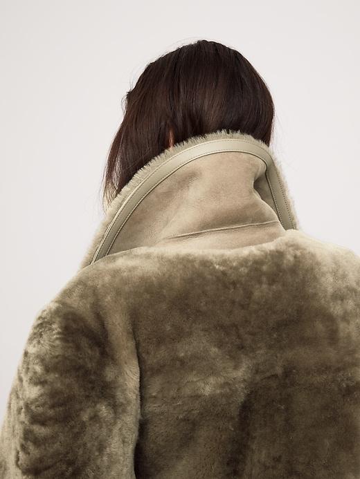 Reversible Shearling Car Coat Product Image