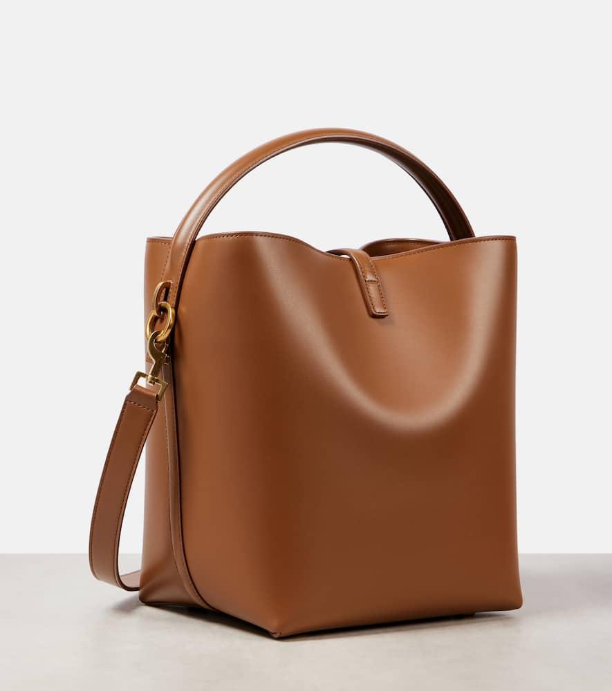 SAINT LAURENT Le 37 Leather Bucket Bag In Fox Product Image