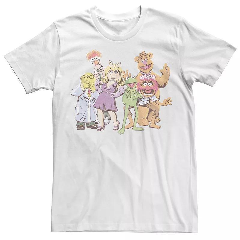 Big & Tall Disney Muppets Group Shot Illustrated Tee, Mens Product Image