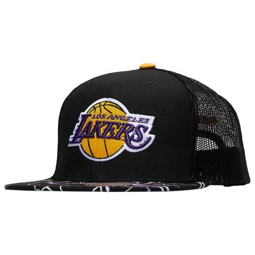 Mitchell & Ness Mens Los Angeles Lakers Mitchell & Ness Lakers Storm Season Trucker Hat - Mens Product Image