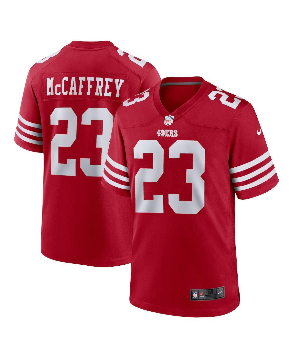 Mens Nike Christian McCaffrey Scarlet San Francisco 49ers Game Player Jersey - Scarlet Product Image