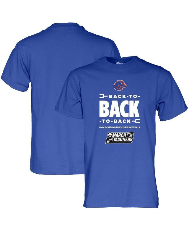 Blue 84 Mens Royal Boise State Broncos 2024 Ncaa Mens Basketball Tournament March Madness Three-In-a-Row T-Shirt Product Image