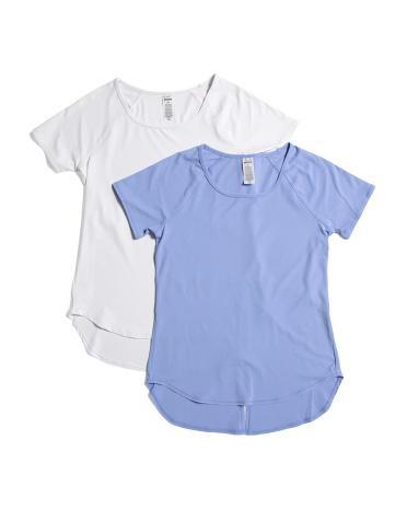 2Pk Interlock T-Shirt With Tie Back For Women Product Image