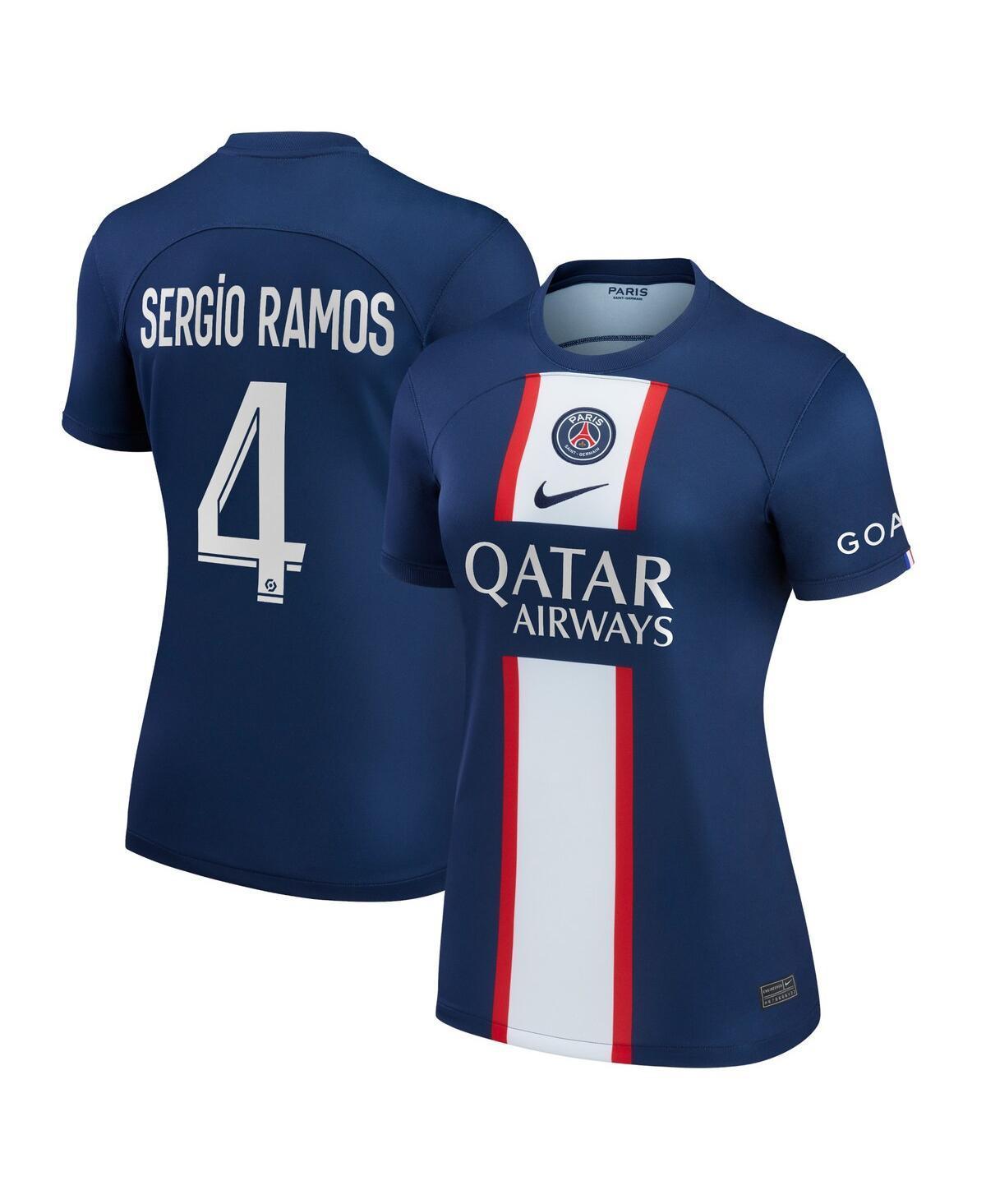 Womens Nike Sergio Ramos Blue Paris Saint-Germain 2022/23 Home Replica Player Jersey - Blue Product Image