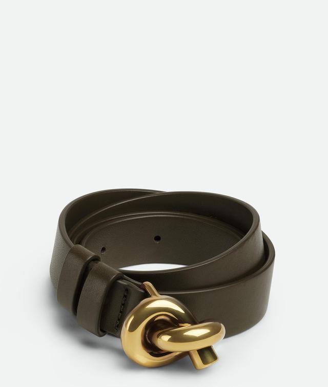 Women's Knot Belt in Kaki Product Image