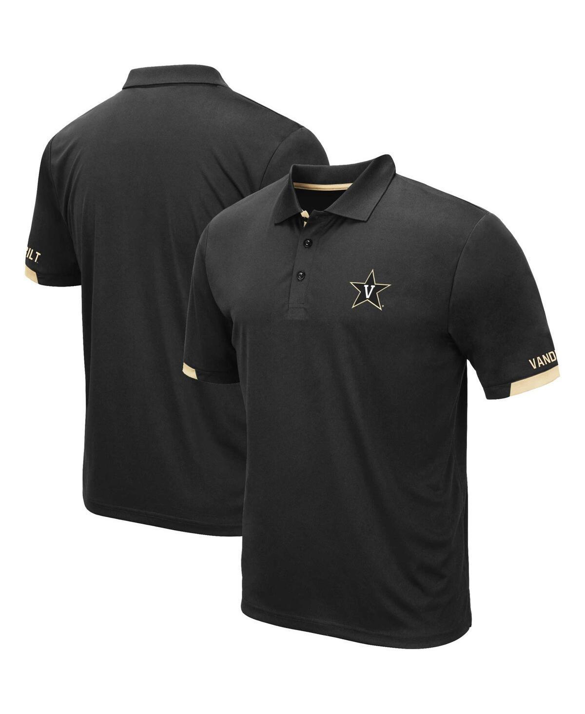 Mens Colosseum Black Vanderbilt Commodores Santry Polo Shirt Product Image