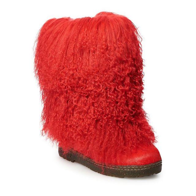 Bearpaw Boetis II Womens Curly Lamb Boots Product Image