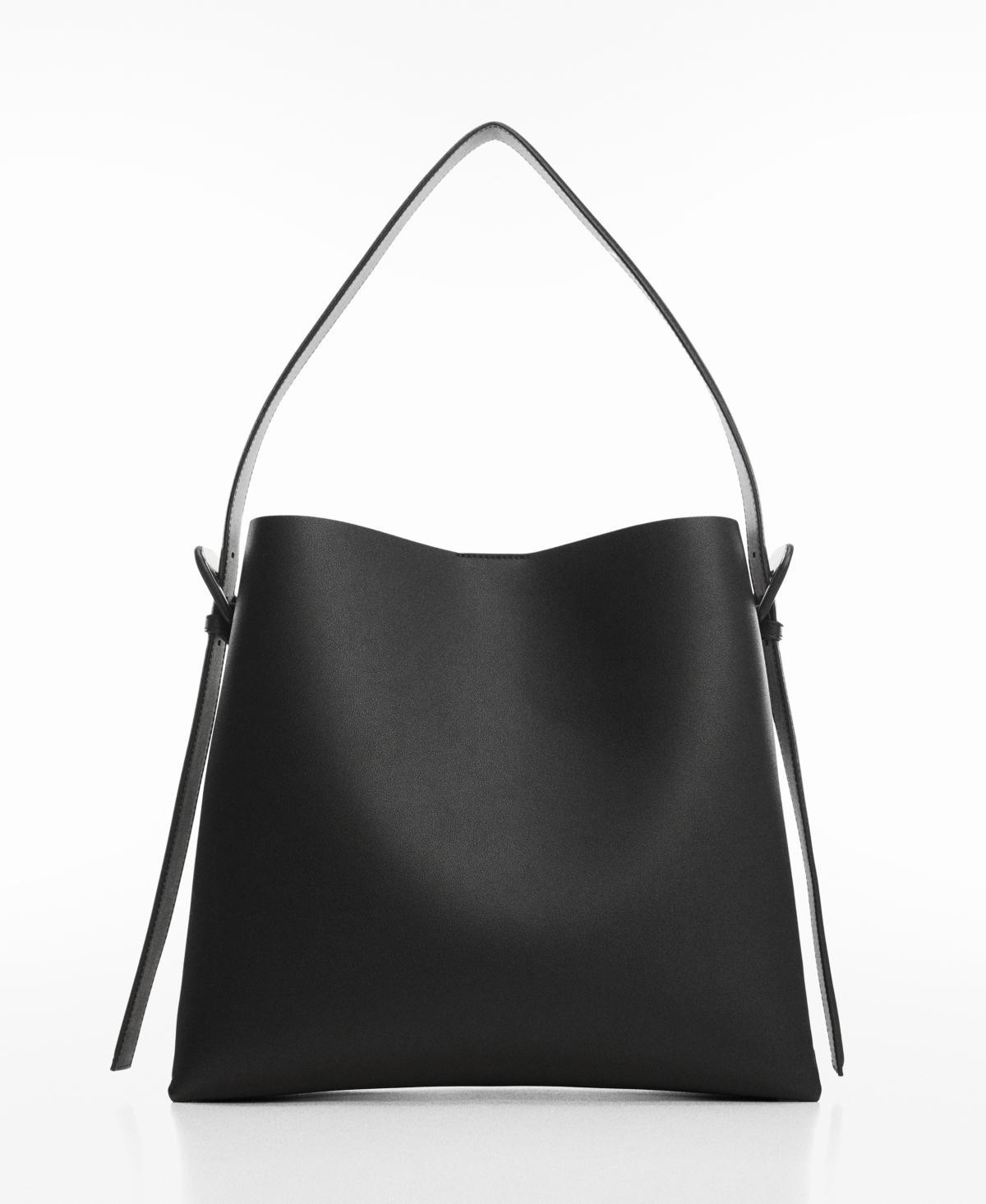 Mango Womens Buckle Detail Shopper Bag Product Image