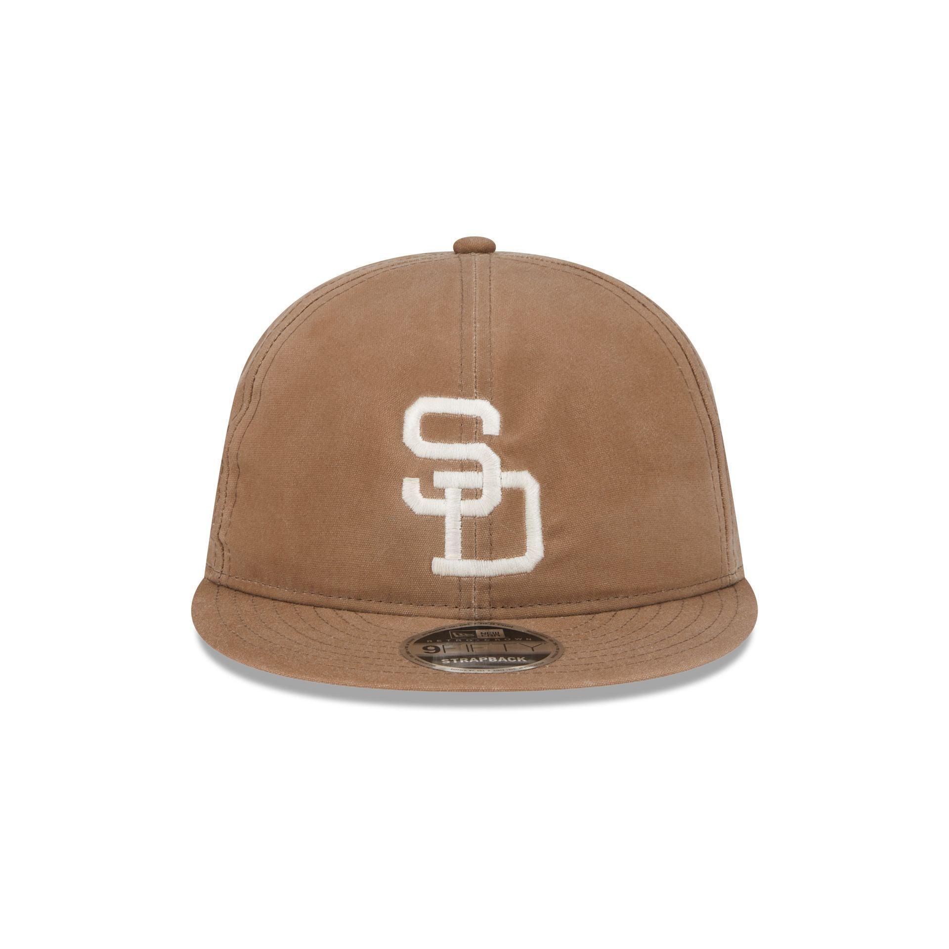 San Diego Padres Khaki Retro Crown 9FIFTY Adjustable Hat Male Product Image