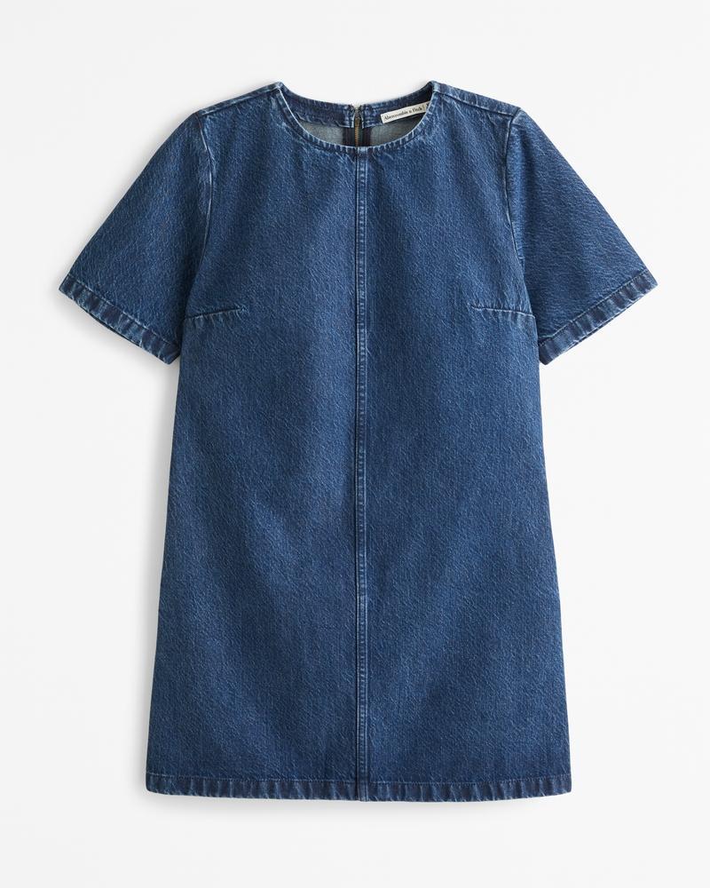 Denim Tee Shift Dress Product Image