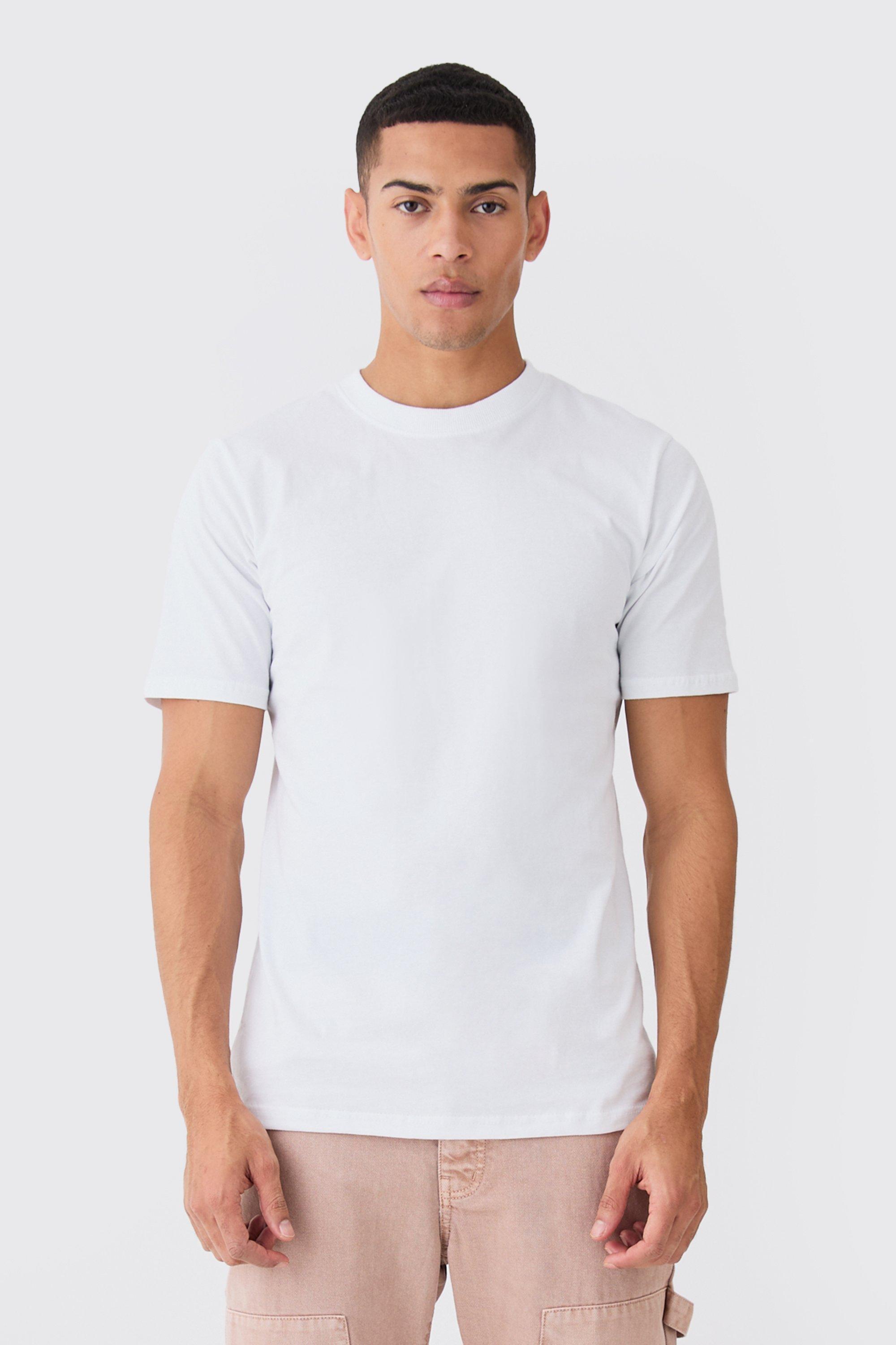 Basic Crew Neck T Shirt | boohooMAN USA Product Image