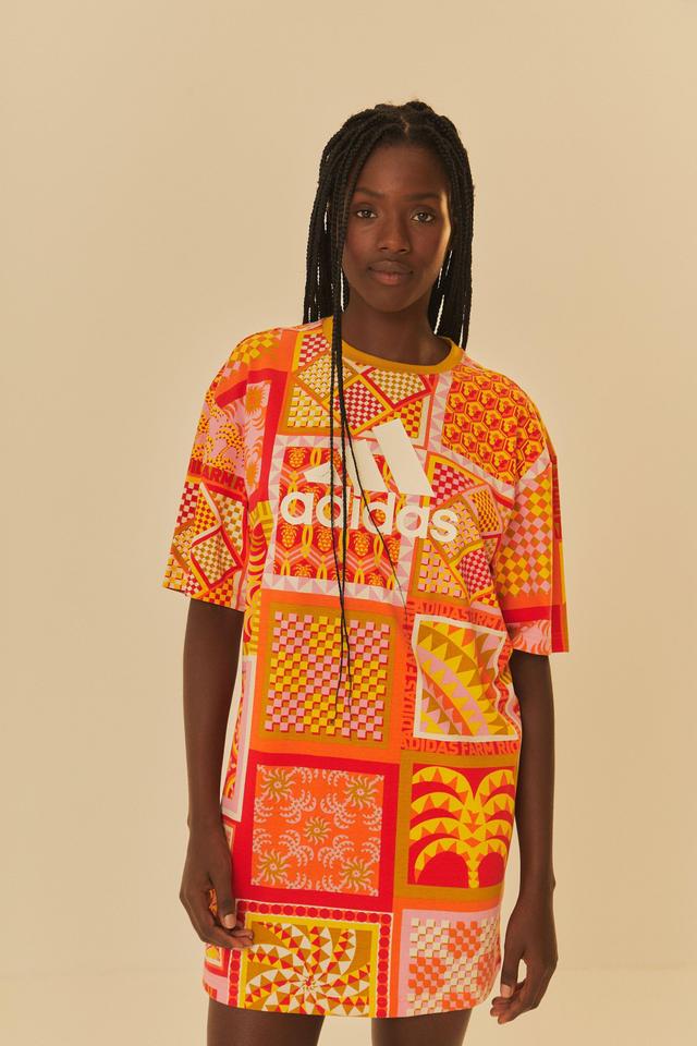 Adidas Farm Solar Kaleidoscope Pink Dress, PINK / XXS Product Image