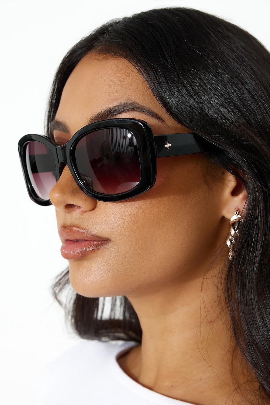 PETA AND JANE Tiffany Sunglasses Black Black Product Image