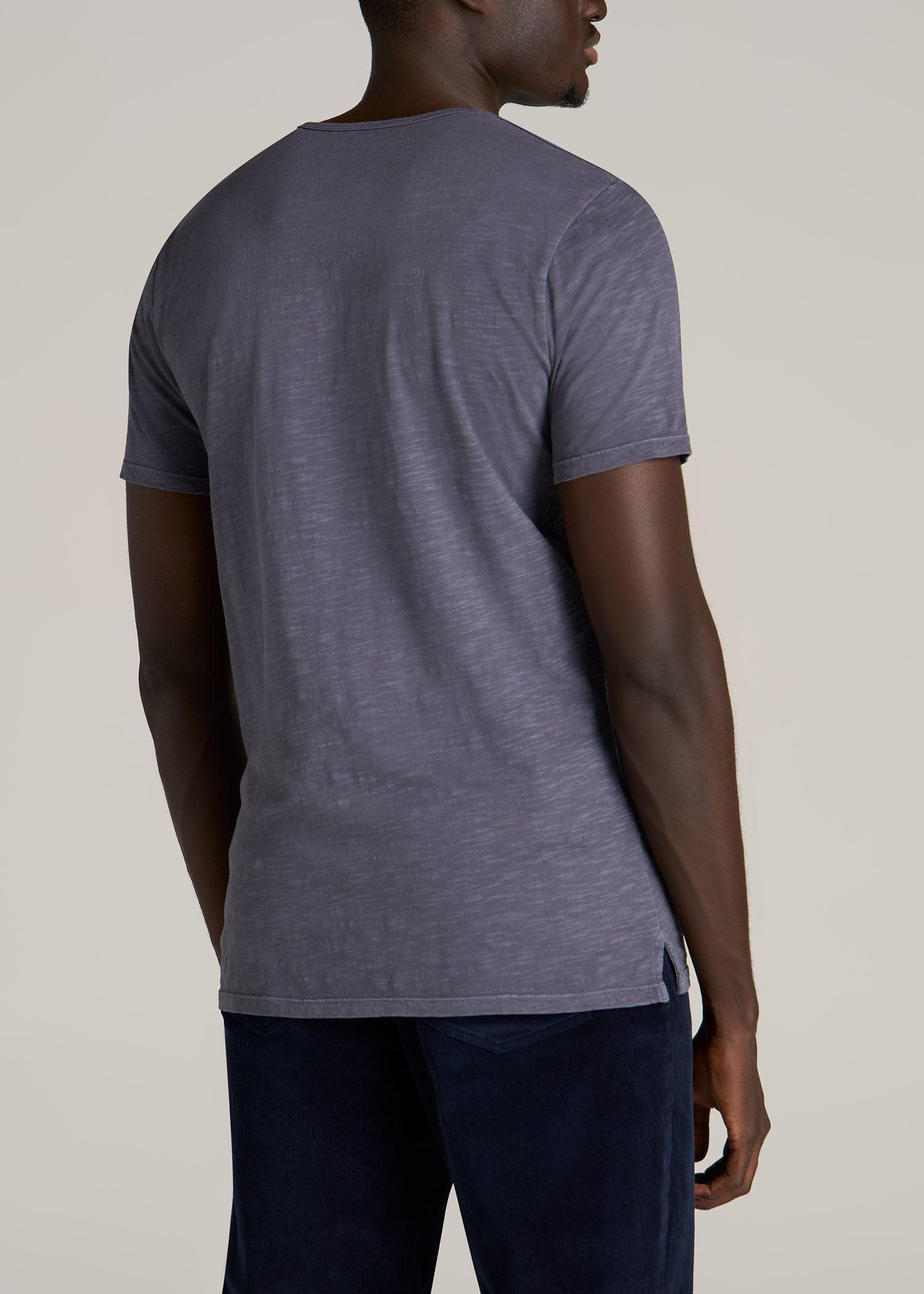 REGULAR-FIT Slub Tee in Grey Blue - Tall Men's Shirts Male Product Image