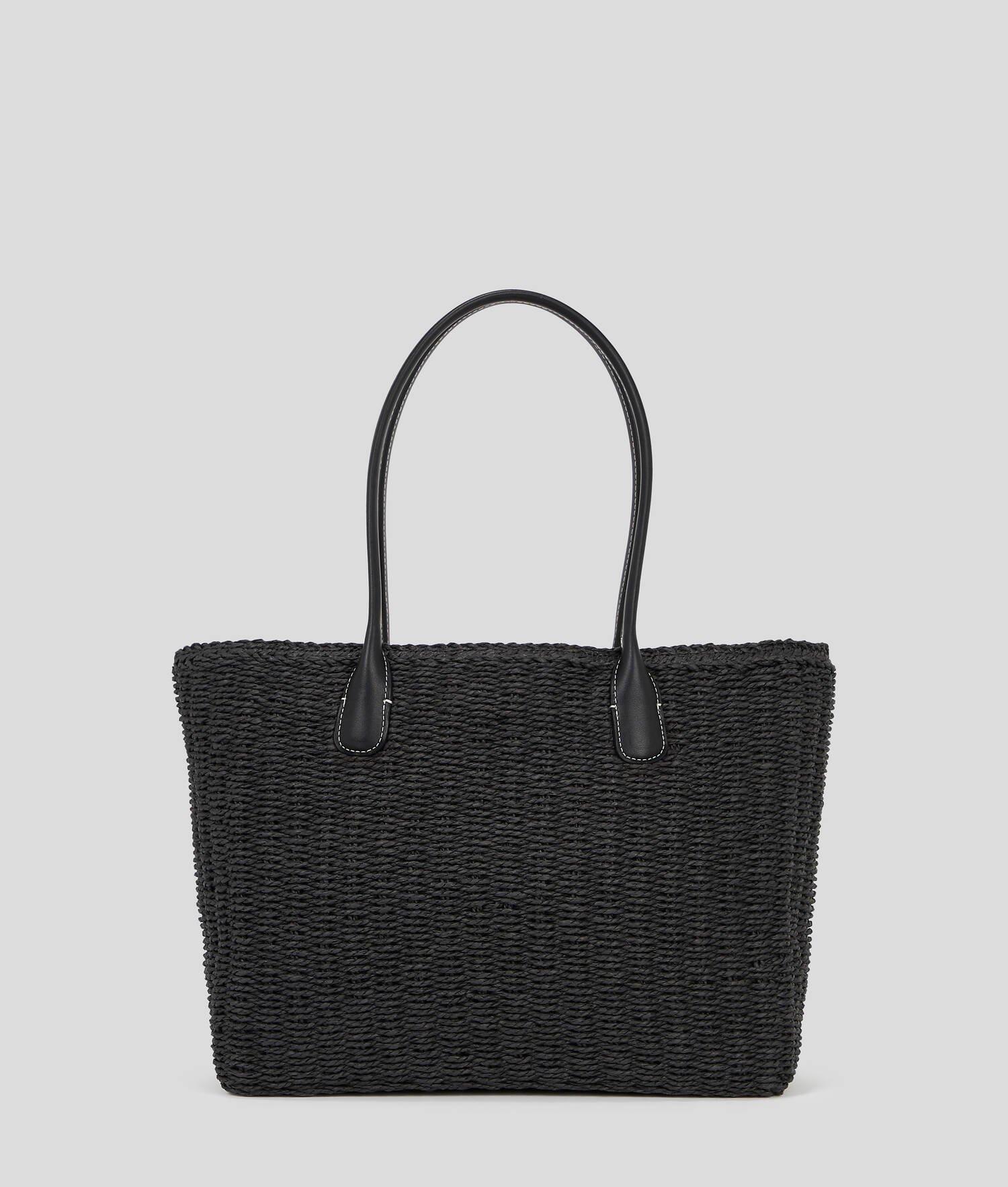 KARL LOGO RAFFIA BEACH TOTE BAG Product Image