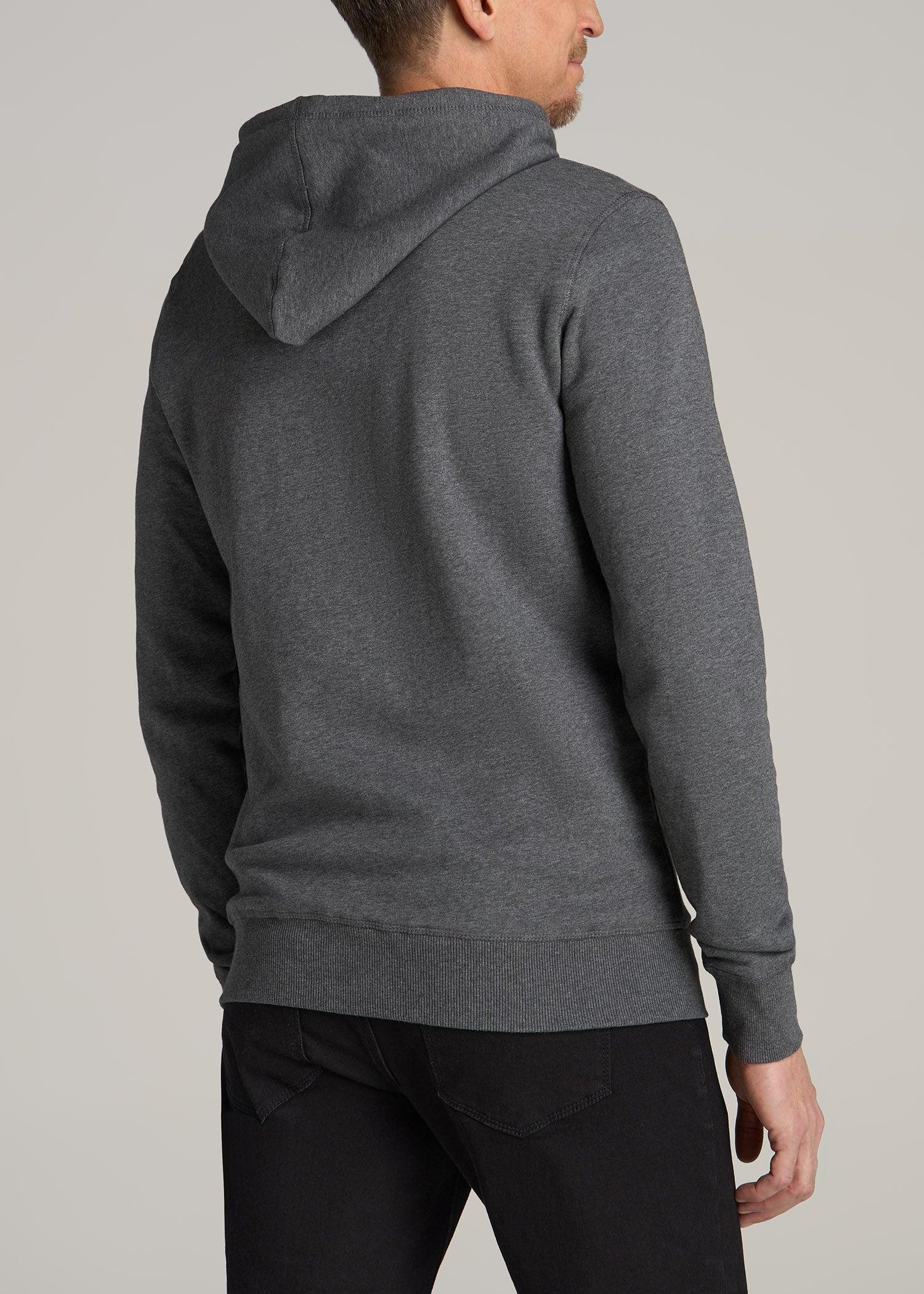 Wearever Fleece Pullover Men's Tall Hoodie in Charcoal Mix Male Product Image