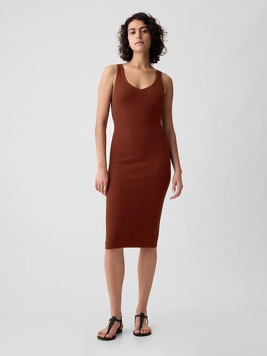 Rib Midi Tank Dress Product Image