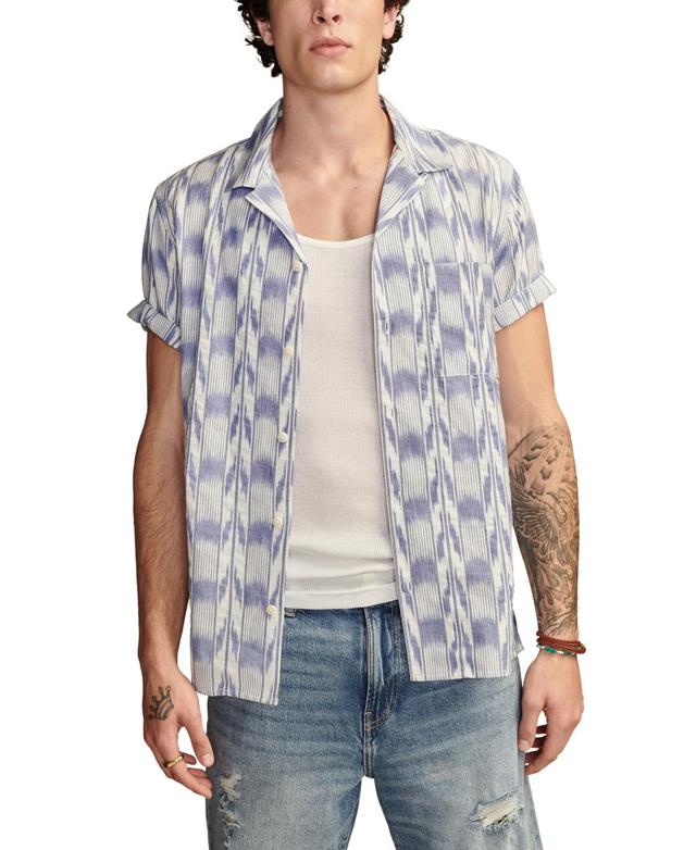 Men's Ikat Camp Collar Short Sleeve Shirt Product Image