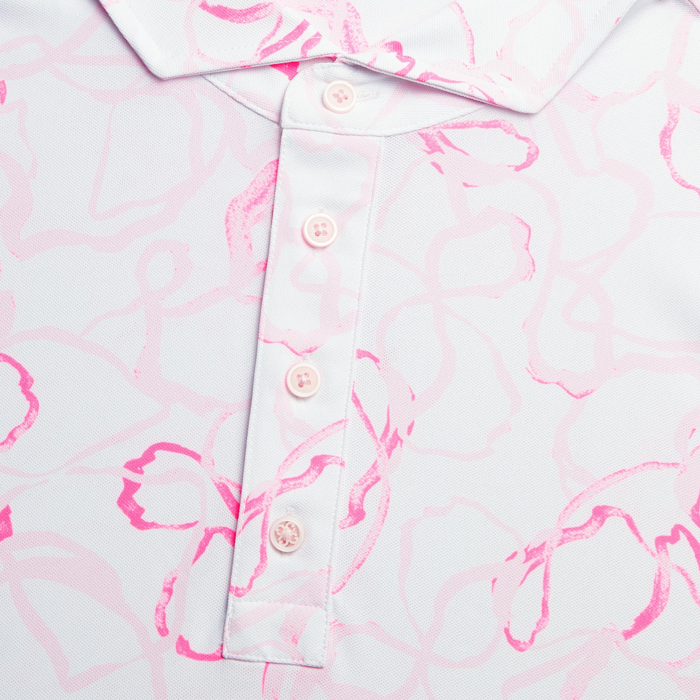 WATERCOLOUR FLORAL TECH PIQUÉ POLO Product Image