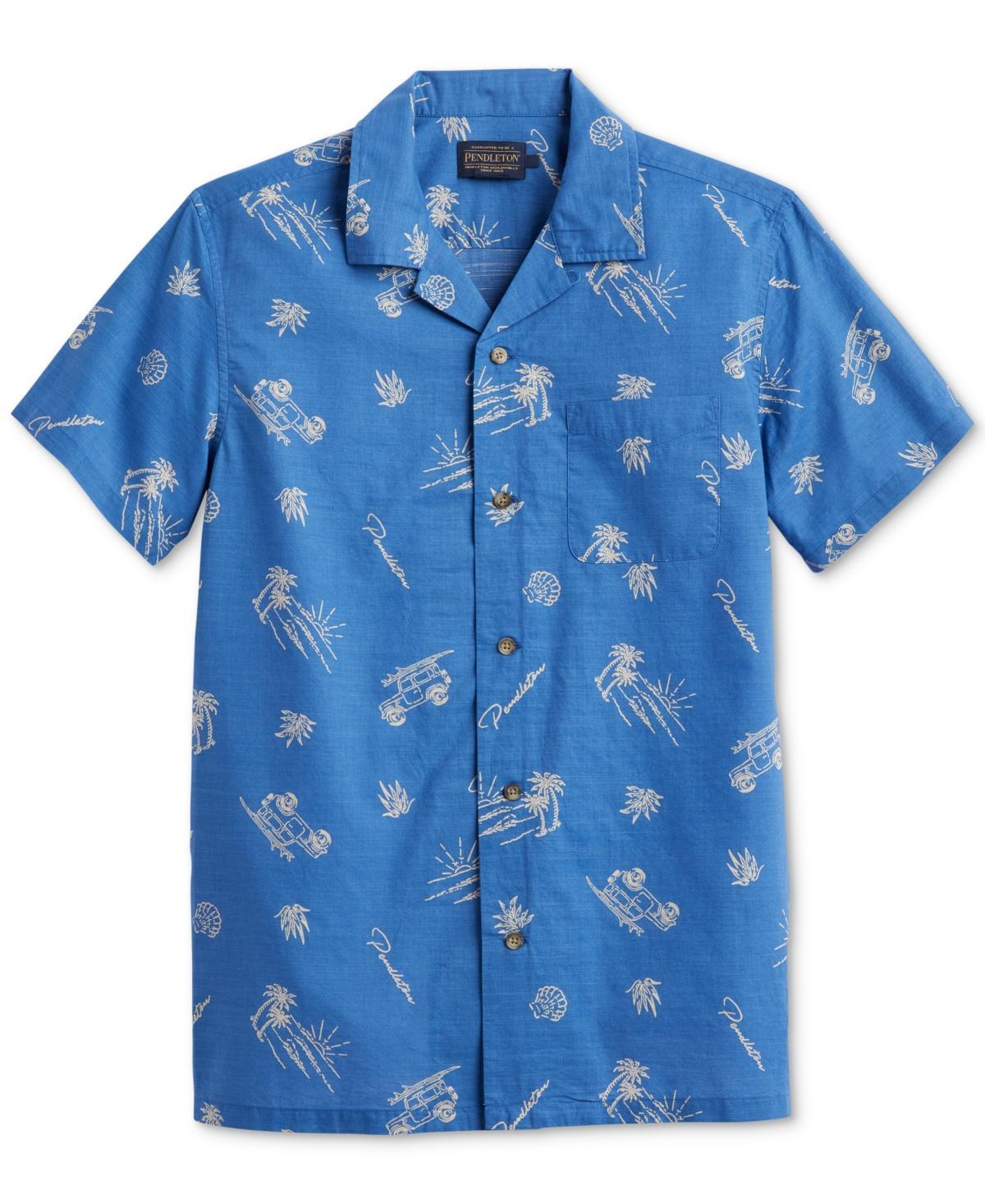 Pendleton Mens Aloha Island Print Short Sleeve Button-Front Shirt Product Image