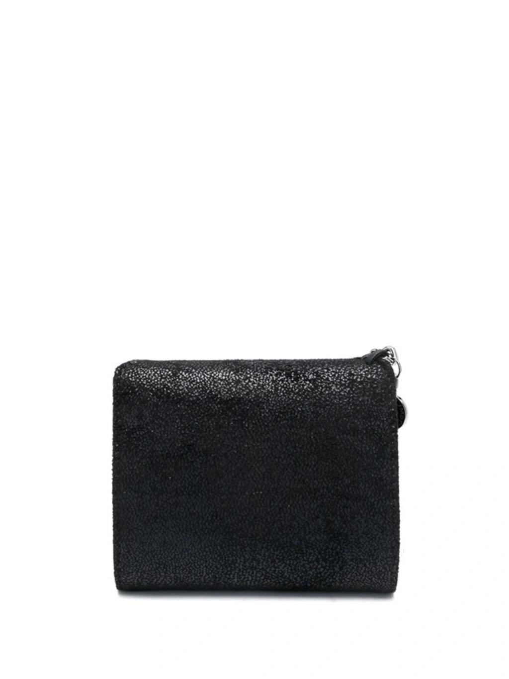 Small Falabella Flap Wallet In Black   Product Image