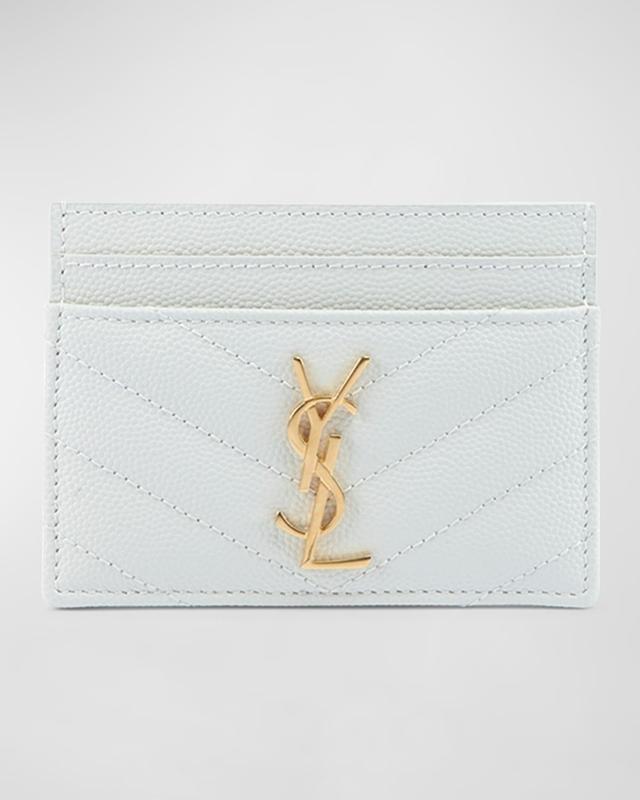 YSL Monogram Card Case in Grained Leather Product Image