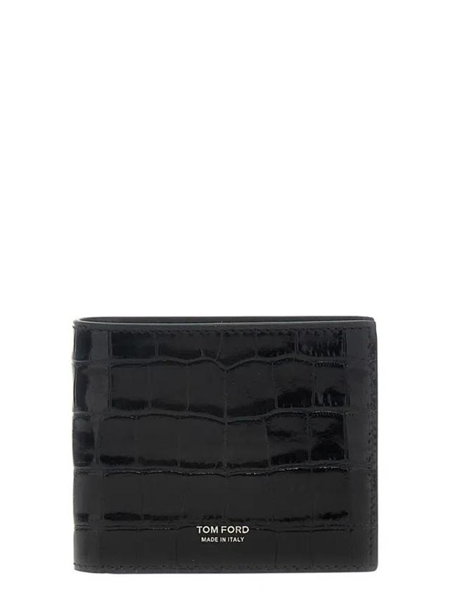 Logo Wallet In Black Product Image