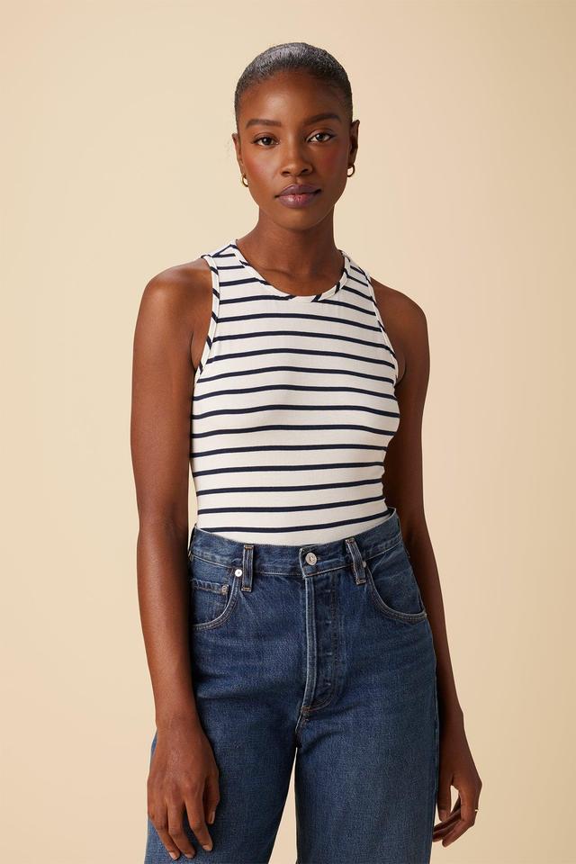 Jillian Modal Tank - Marine Stripe Product Image