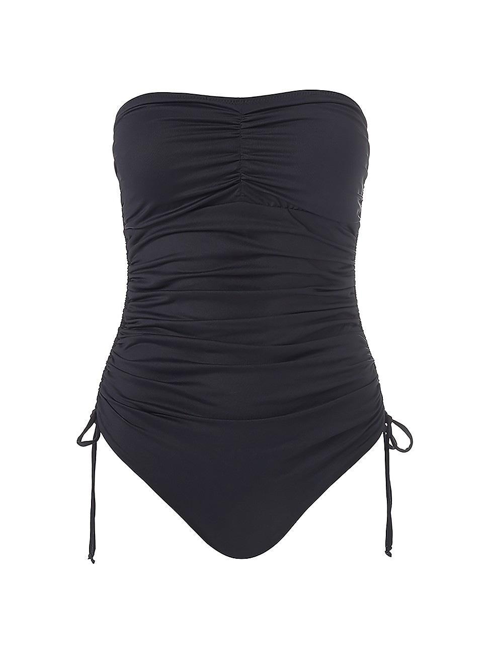 Womens Sydney Ruched Bandeau One-Piece Swimsuit Product Image