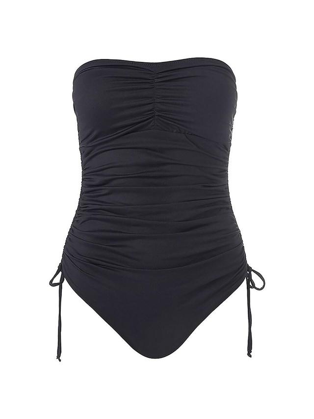 Womens Sydney Ruched Bandeau One-Piece Swimsuit Product Image