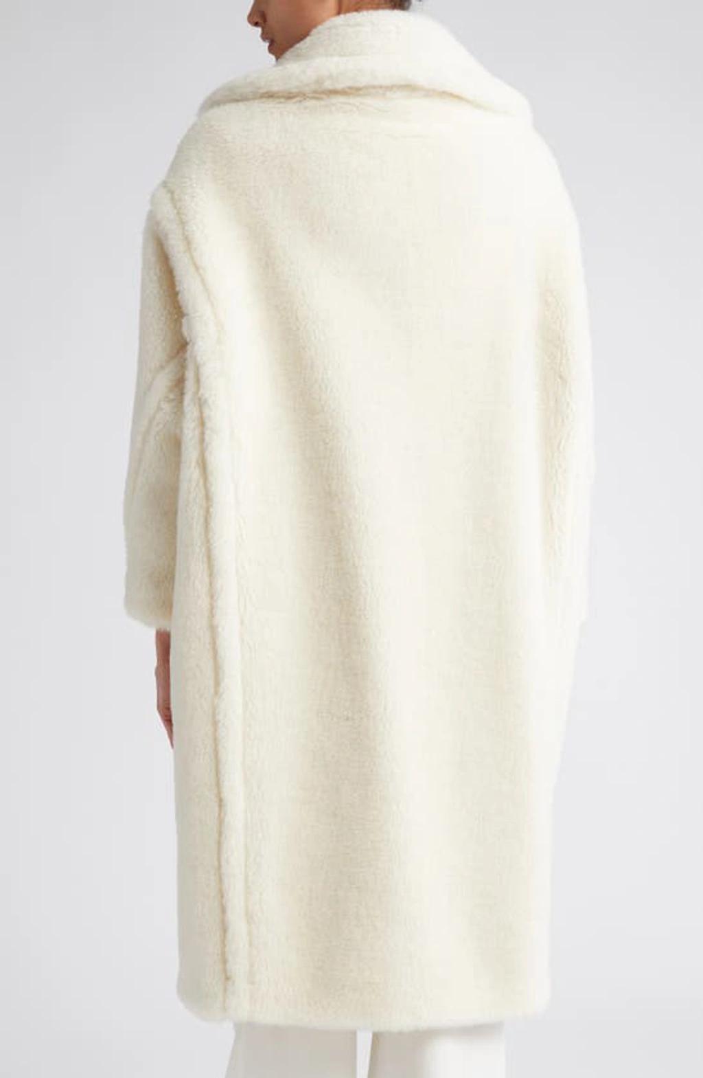 MAX MARA Tedgirl Alpaca-blend Coat In White Product Image