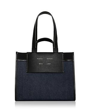 Proenza Schouler White Label Large Morris Tote in Denim Product Image