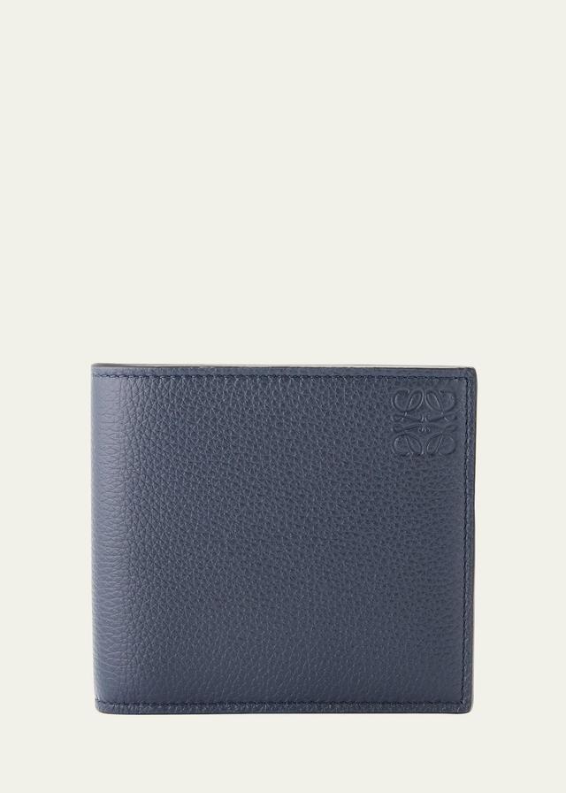 Mens Debossed Anagram Leather Bifold Wallet Product Image