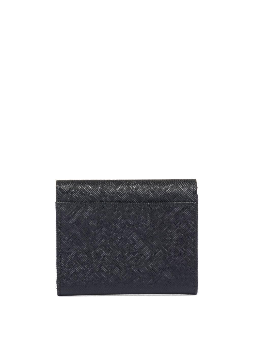 Logo-plaque Leather Wallet In Black Product Image