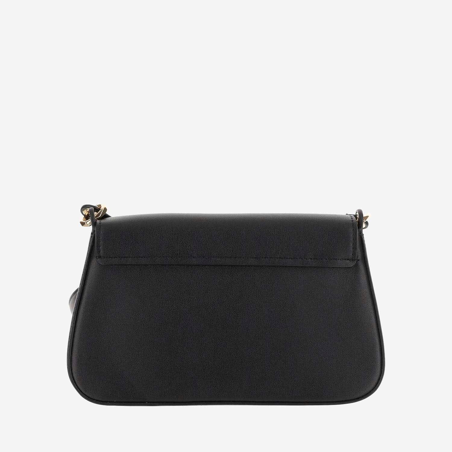 VALENTINO GARAVANI Vlogo Calfskin Shoulder Bag In Black Product Image