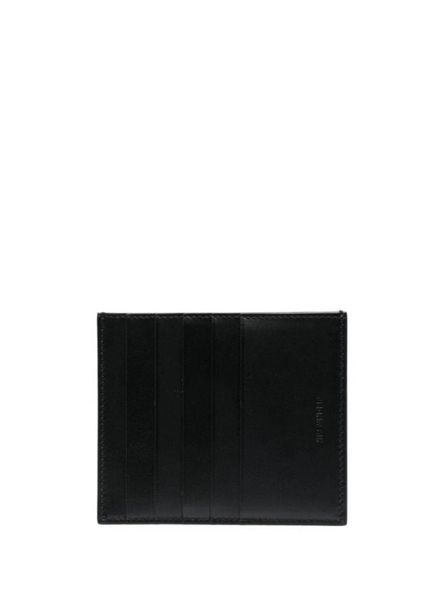 JIL SANDER Leather Card Holder In Black Product Image