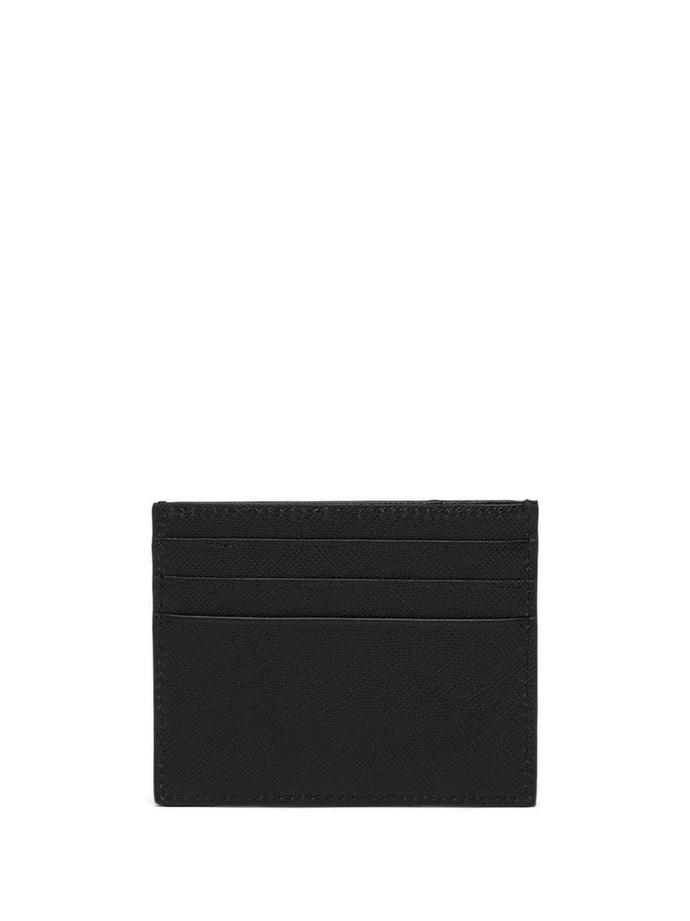 Jacquard Logo Card Holder In Brown Product Image