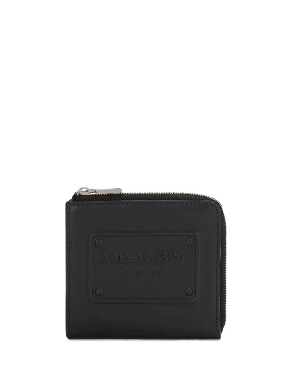 Logo-debossed Zip-around Wallet In Black Product Image